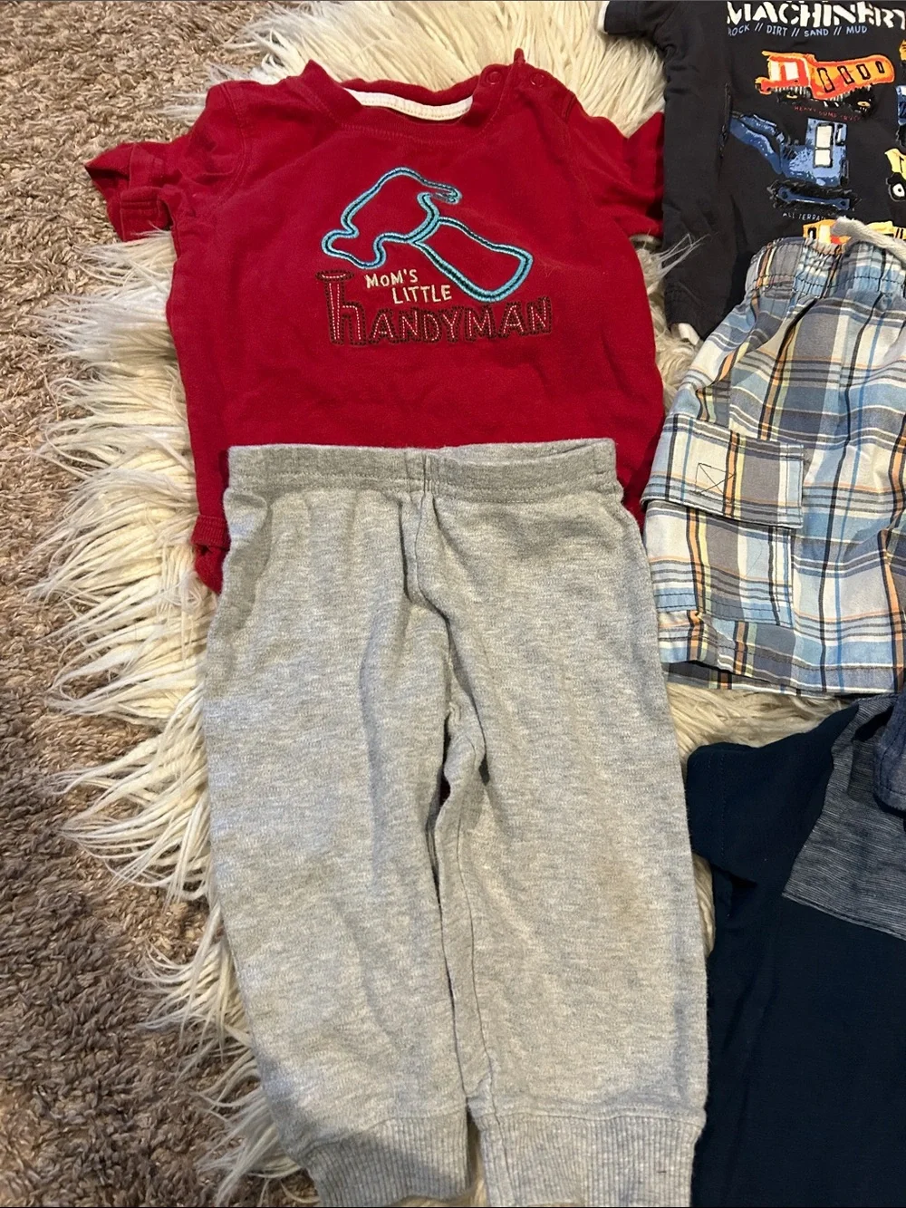12 month boy mixed brands-Oshkosh Carters, Jumping Beans etc- Short sleeves
